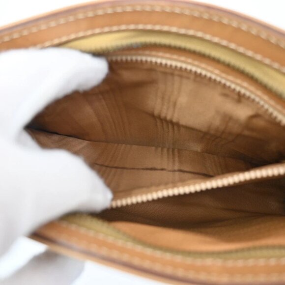 CELINE Logo Macadam Pattern Clutch Pouch Bag PVC Leather Brown GHW Italy 09KB626 - Picture 10 of 16